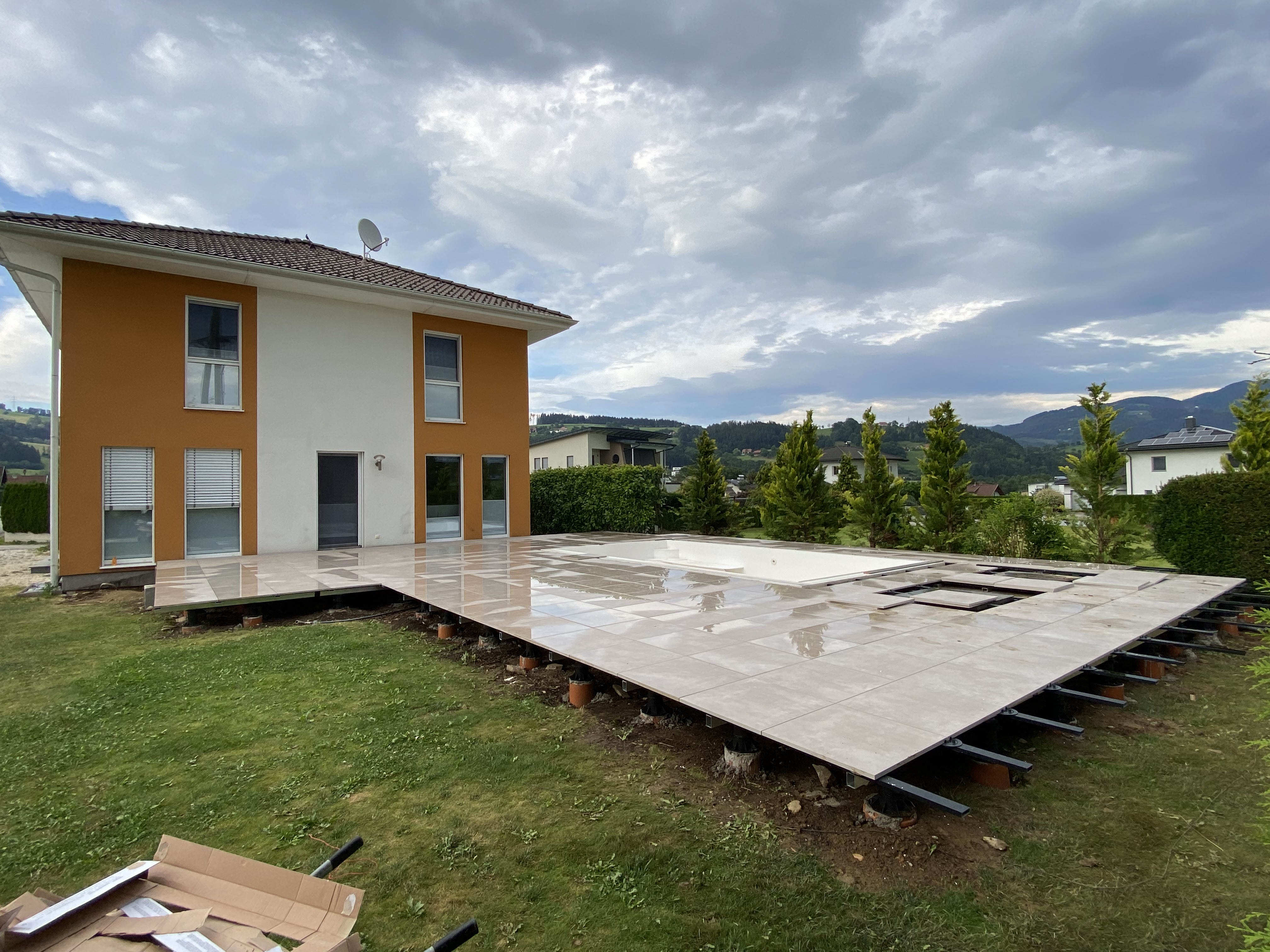 Terrassenunterbau